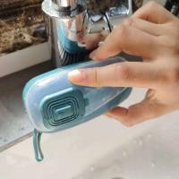 Oujieta limpieza y lavado con dosificador de jabón, buen limpiador de gomas, disco cepillo, mano, limpieza sostenible del hogar 10 piezas - details 6