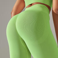 Hamidou-mallas deportivas para mujer, pantalones de Yoga de cintura alta, sin costuras, para correr, Fitness y entrenamiento - details 20