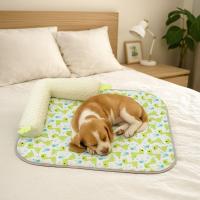 Alfombra refrescante y transpirable para mascotas, suave y cómoda, lavable, para dormir. - details 10
