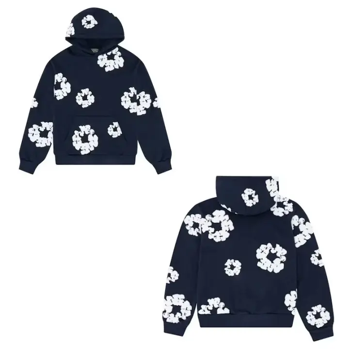 Sudadera con Capucha de Estampado de Flor 3D Estilo Hip-hop Callejero para Hombres y Mujeres - 1
