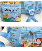 Mochila bonita de capibara de gran capacidad, mochila escolar ultraligera transpirable para estudiantes, bolsa de libros de dibujos animados de nailon - details 3