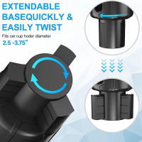 Expansor de soporte de taza para coche, resistente, antivibración, soporte de taza de agua para vaso de viaje y taza de café - details 2