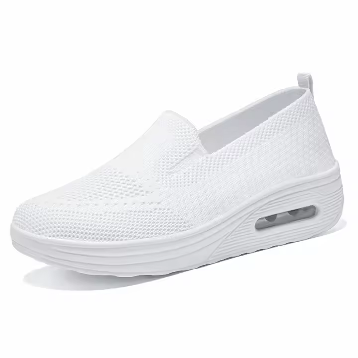2025 primavera nuevos zapatos de las mujeres de un pedal mecedora zapatos con suela de plataforma cojín de aire zapatos casuales - 1