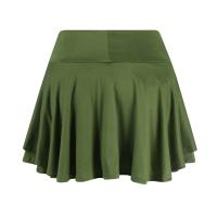 Falda plisada de tenis para mujer, pantalones cortos deportivos cómodos con diseño de cintura alta de doble capa, Color sólido, para verano - details 17