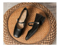 Zapatos Mary Jane con punta cuadrada y pequeña fragancia y tacón grueso - details 15