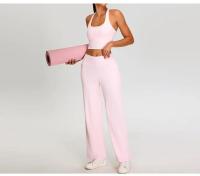 Conjunto de Yoga de Alta Cintura para Mujer Ropa Deportiva de 2 Piezas para Correr y Fitness - details 2
