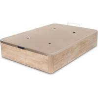 Esquinas Redondeadas en Madera, Base tapizada 3D Transpirable + 4 válvulas aireación (Roble, 150x190cm) - details 3