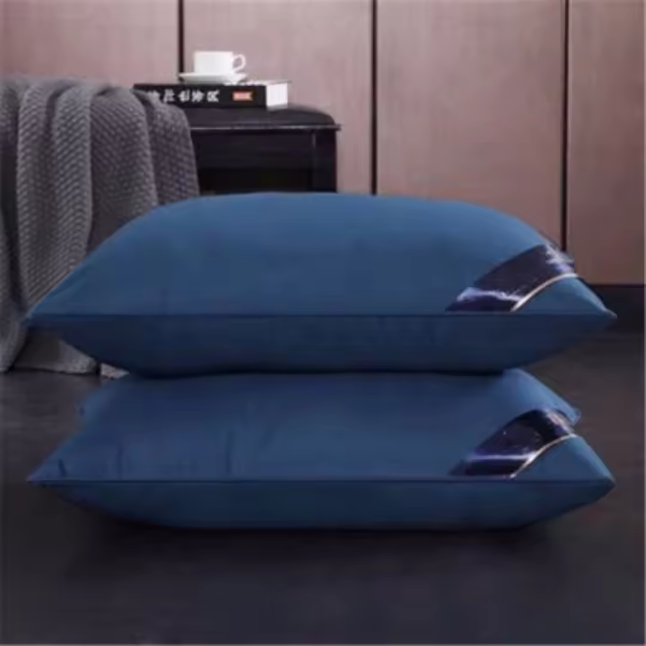 Almohadas (2 Unidades), Almohadas de Primera, Fibra Hueca Virgen Siliconada, Almohadas Suaves de Fácil Cuidado (Blanco) - 1