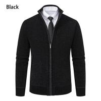 Cárdigans de otoño e invierno, suéteres con cuello levantado para hombre, suéteres de chenilla, prendas de vestir exteriores, ropa de hombre - details 7