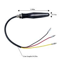 Luces de freno y circulación diurna para motocicleta, indicadores superbrillantes de 4 piezas, 12V, para Moto, Scooter, Quad Cruiser, todoterreno, Blanco/rojo/ámbar - details 2