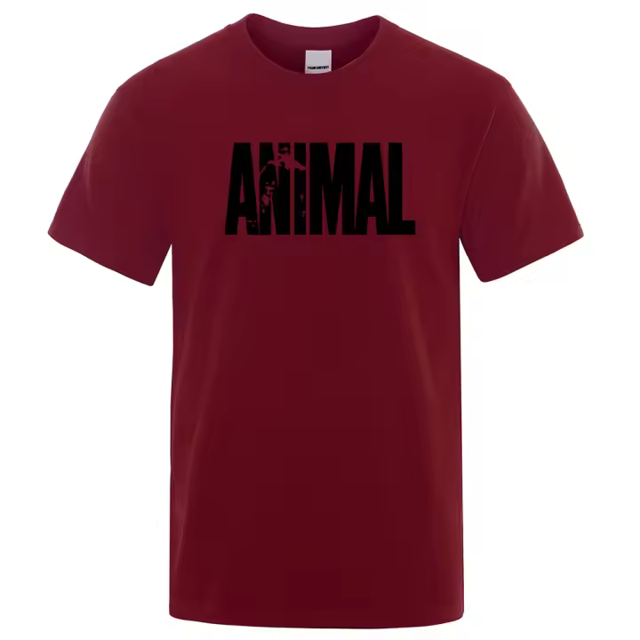 Camiseta Deportiva con Estampado ANIMAL para Hombre, Prenda de Algodón, Ropa de Manga Corta, Estilo Informal, Moda Masculina para Verano, 2022 - 1
