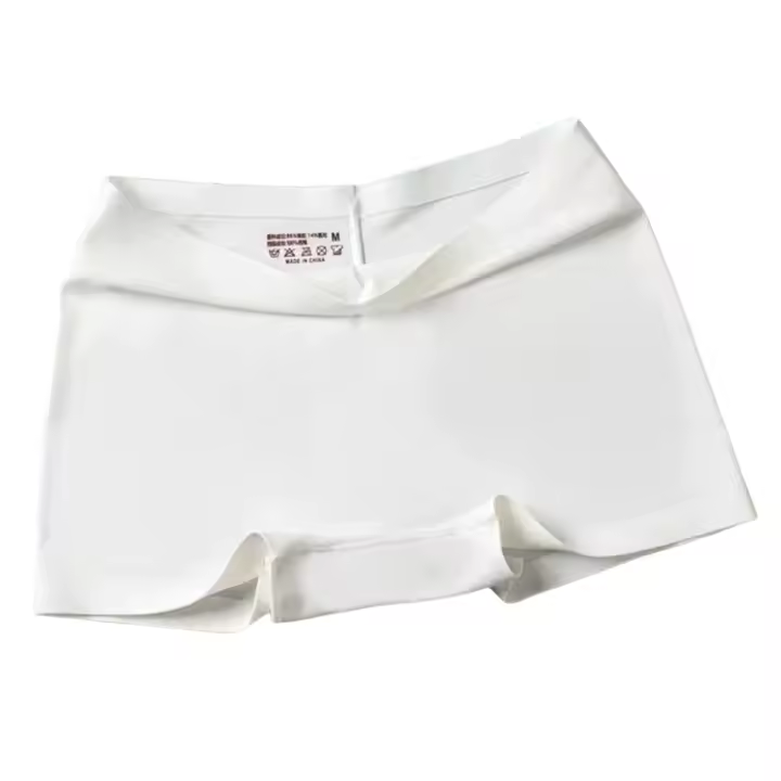 Pantalones de seguridad, bragas de seda helada de verano, bragas de seda helada sin costuras a media cintura, lencería fina, calzoncillos Boxer para mujer - 1