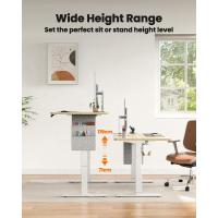 Regulable 120 x 60 cm soporta hasta 80 kg Altura Ajustable Bolsa Almacenamiento Escritorio eléctrico función Memoria para Estaciones Trabajo - details 14