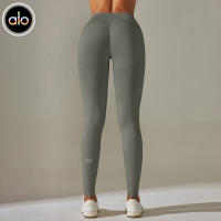 Alo yoga pantalones de ejercicio estiramiento melón pantalones de fitness levantamiento de cadera cintura alta retracción de barriga pantalones de yoga ajustados - details 0