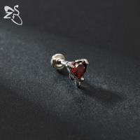 ZS 1 pieza 16G Piercing de labio Labret de acero inoxidable para mujeres y niñas, colorido, con forma de luna y mariposa, para cartílago, tragus y hélice, 8MM - details 6