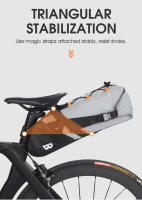 WEST BIKING-bolsa para SILLÍN de bicicleta, resistente al agua, 10L, plegable, para herramientas, para ciclismo de montaña o de carretera, 100% - details 10