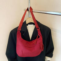 Bolso cruzado minimalista de gran capacidad para mujer, bolso pequeño de hombro para estudiante, bolso de dumplings versátil, nuevo estilo - details 36