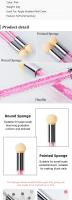 Pincel de esponja para teñir uñas pintadas, pincel para manicura, lápiz de Gel, accesorios para uñas de doble cabeza - details 1