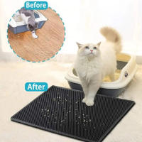 Alfombra de Agua para Caja de Arena de Gato Suavidad, Antideslizante, Fácil Limpieza para Pisos Interiores del Hogar - details 1