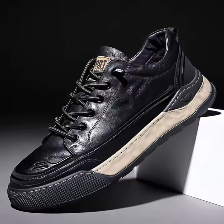 Zapatos Deportivos para Hombres de Verano Zapatos de Cuero Transpirable Fresco - 1