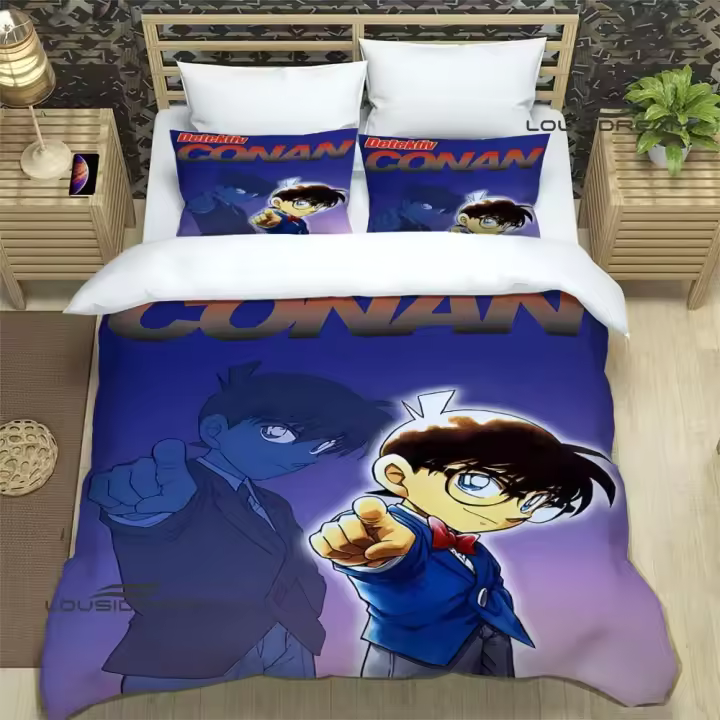 Exquisito Conjunto de Ropa de Cama de Dibujos Animados Detective Conan - 1