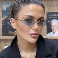 Gafas de Sol Retro de Metal Poligonal Marca de Lujo para Hombres y Mujeres Protección UV400 - details 1