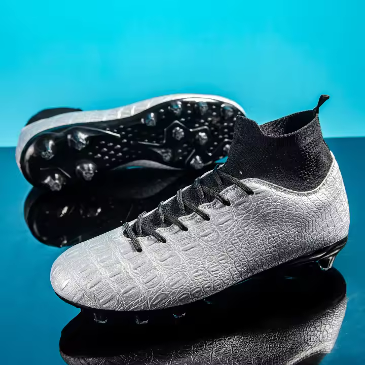 Zapatos de fútbol de caña alta, tacos para hombres y mujeres, adolescentes, estudiantes de secundaria, juego de tacos rotos - 1