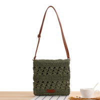 2025 nuevo bolso tejido hueco hombro crossbody verano vacaciones playa bolso simple hecho a mano bolsa de paja - details 2
