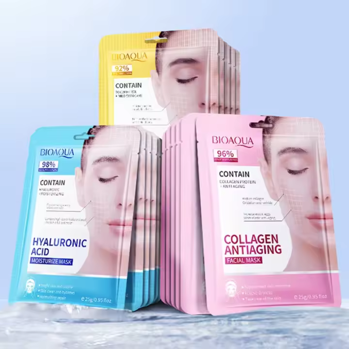 Máscaras Faciales de Retinol BIOAQUA 15pcs Hidratantes Anti-envejecimiento Blanqueadores - 1