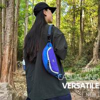 Bolso de pecho deportivo de gran capacidad para hombre, bandolera de nailon con contraste de Color, bolso de dumplings, impermeable, de estilo coreano, para exteriores - details 23