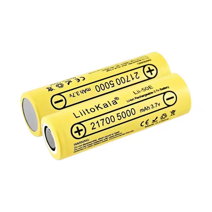 LiitoKala-batería recargable para electrodomésticos de alta potencia, pila de descarga de alta potencia, 21700, 5000mah, 3,7 V, 5C, Original, Lii-50E - 1