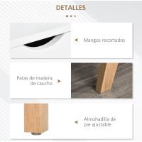 Mueble Moderno para Televisión de 65 Pulgadas Mesa de TV con 2 Puertas Estante Abierto de Madera - details 5