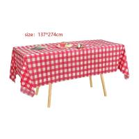 Mantel de Picnic Impermeable de Cuadros Rojos Negros 137x274cm Ideal para Bodas, Cumpleaños, Picnics Interiores y Exteriores - details 7