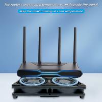 Base de Enfriador de Router de Ventilador Dual USB, Silencioso y Enfriamiento Rápido, Compatible con Enrutadores, Decodificadores, Conmutadores de Red - Material de Plástico, Alimentado por USB, Tensión de Operación ≤36V, No Requiere Batería - details 2