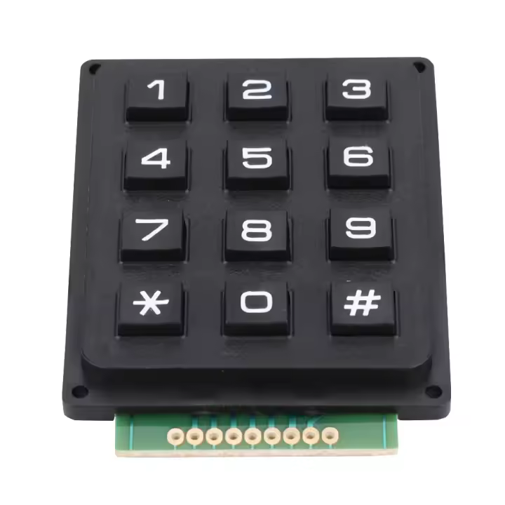 Módulo de teclado con 12 teclas 3x4 botones Teclado externo para MCU - 1