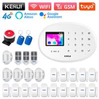 Sistema de alarma inteligente KERUI 4G Tuya W204 para seguridad del hogar, kit de alarma inalámbrico WiFi GSM con sirena, sensor de movimiento y detector de humo. - details 28