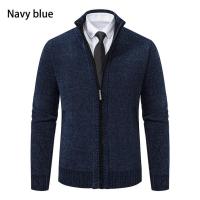 Cárdigans de otoño e invierno, suéteres con cuello levantado para hombre, suéteres de chenilla, prendas de vestir exteriores, ropa de hombre - details 10