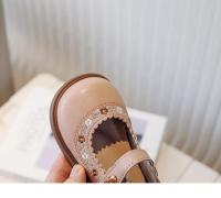 Zapatos de cuero de suela suave para niña, zapatos antideslizantes de princesa para niño, zapatos de flores bordadas para niño, zapatos Mary Jane informales versátiles de primavera - details 5