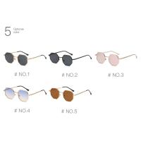 Gafas de Sol Retro de Metal Poligonal Marca de Lujo para Hombres y Mujeres Protección UV400 - details 15