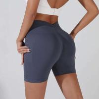 Shorts Deportivos de Yoga para Mujeres Ouwu Leggings Morados, Cintura Alta, Levantamiento de Glúteos, Secado Rápido para Correr - details 4