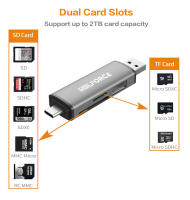 Adaptador de Tarjeta de Memoria USB 3.0 4 en 1 con Acceso Paralelo a 4 Ranuras 5Gbps Escritura Lectura Mslforce Compact Flash Tarjeta SD TF CF MS 5Gbps - details 9
