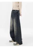 Jeans Holgados de Moda Callejera Retro Pantalones Anchos y Alta Cintura para Mujeres - details 5