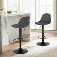 Juego de 2X Taburete Giratorio Taburete Alto de Metal con Altura Ajustable entre 60,5 y 82 cm - details 25