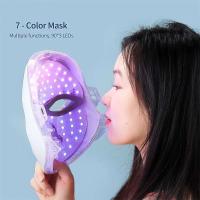 La piel inalámbrica del fotón de la belleza de la cara del LED de 7 colores aprieta la máscara facial del cuello del rejuvenecimiento - details 8