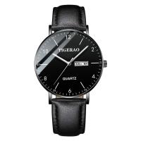 Hombre impermeable doble calendario tendencia cielo estrellado reloj no mecánico reloj de cuarzo luminoso - details 7
