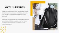 Mochila Mujer Polipiel Impermeable Multifuncional Romina Urbana - details 2