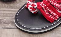 Sandalias de Playa para Mujer Verano Cinturón de Cuerda de Colores Mixtos Comodidad Casual - details 0