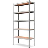 Almacenaje, 180X90X40cm, Metalica, Acero Galvanizado, Modular, 875kg de Carga, 5 estantes Ajustables, para Hogar, Trastero, Garaje (Acero, 90x40cm) - details 9