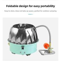 Mini estufa de Gas de cartón plegable portátil para acampar al aire libre, cocina compacta, estufa cuadrada pequeña para entretenimiento al aire libre - details 2