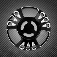 Motorcycle Front Black Speaker Grill Masks Horn Cover For Harley Sportster XL 1200 883 Iron Super Low Roadster Forty Eight 96-22 - details 16
